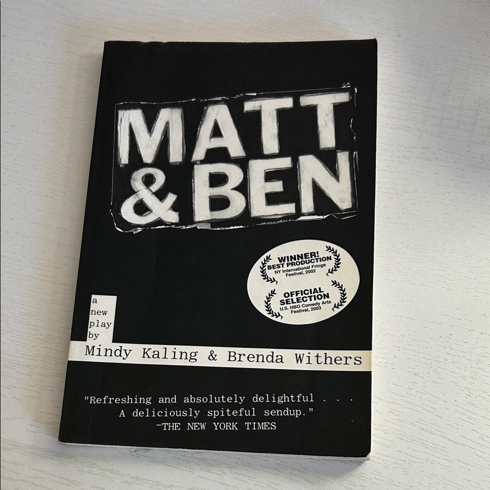 💚 5 for $15! 💚 Matt & Ben by Mindy Kaling and Brenda Withers